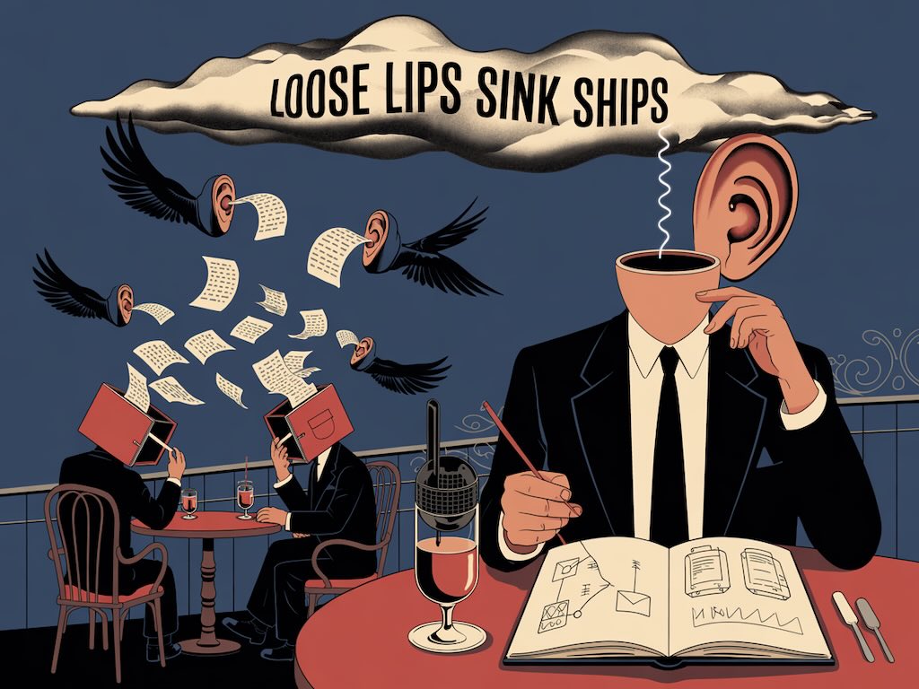 Business documents and overheard conversations putting company at risk